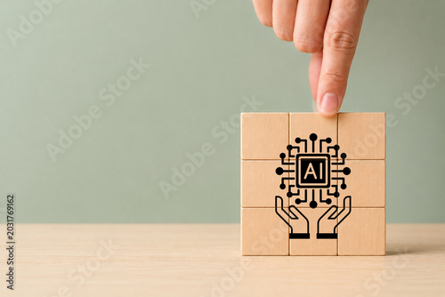 Obraz na plátne AI Artificial Intelligence governance concept