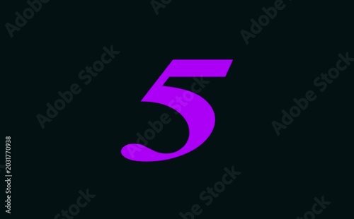 top ten countdown, numbers from 10 to 1, laser ray appears on black background and fly forward,
