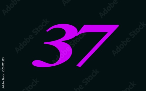 Countdown Digital Clock Animation 45 to 0 second on black background. Countdown clock timer. Animation of glowing 45 to 0 second countdown timer .
