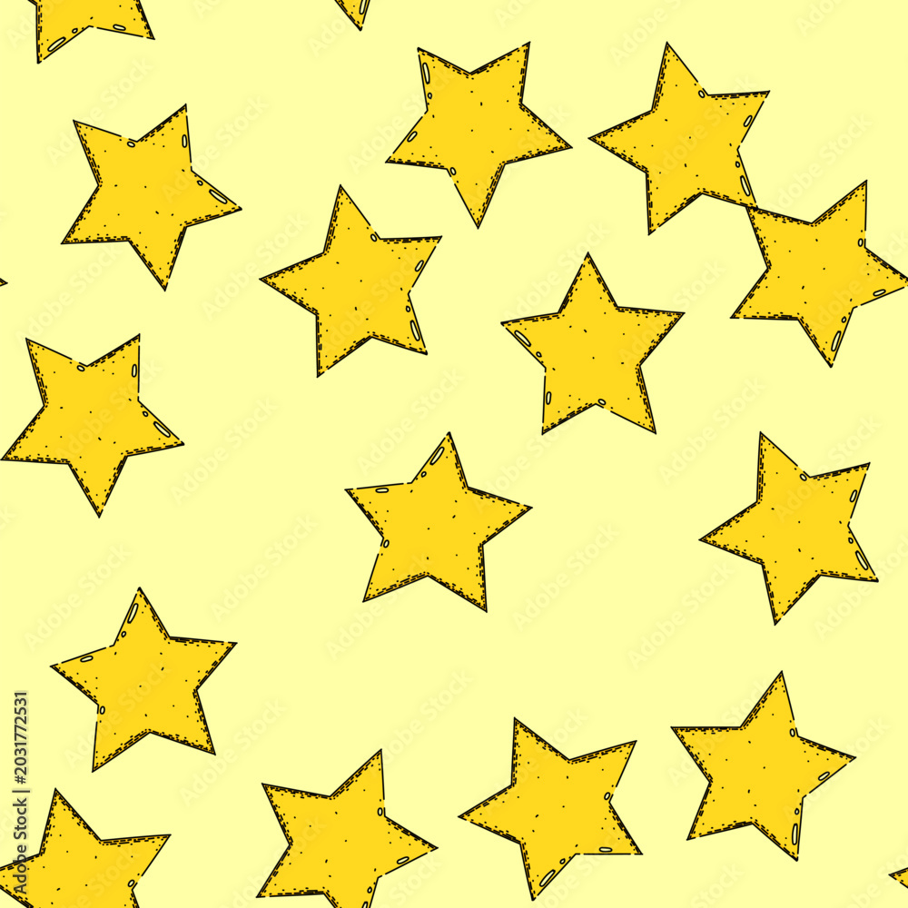Fototapeta premium pattern brightness star hand drawn. space galaxy, universe shine, glow twinkle brightness star vector sketch illustration