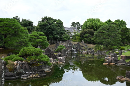 September 20 2025 The beautiful traditional Japanese rock garden of the Nijo-jo castle in Kyoto city Japan