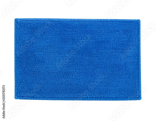 Blue microfiber cleaning cloth for household cleaning concepts