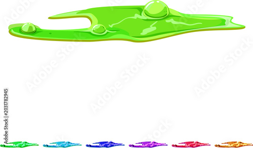 Bild auf Leinwand eruption lava puddle cartoon
