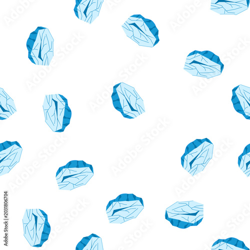 Εκτύπωση καμβά pattern crevasse ice crack cartoon