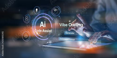 Photos AI Code Assist Artificial Intelligence Programming Assistant with Vibe Coding and Prompt Engineering