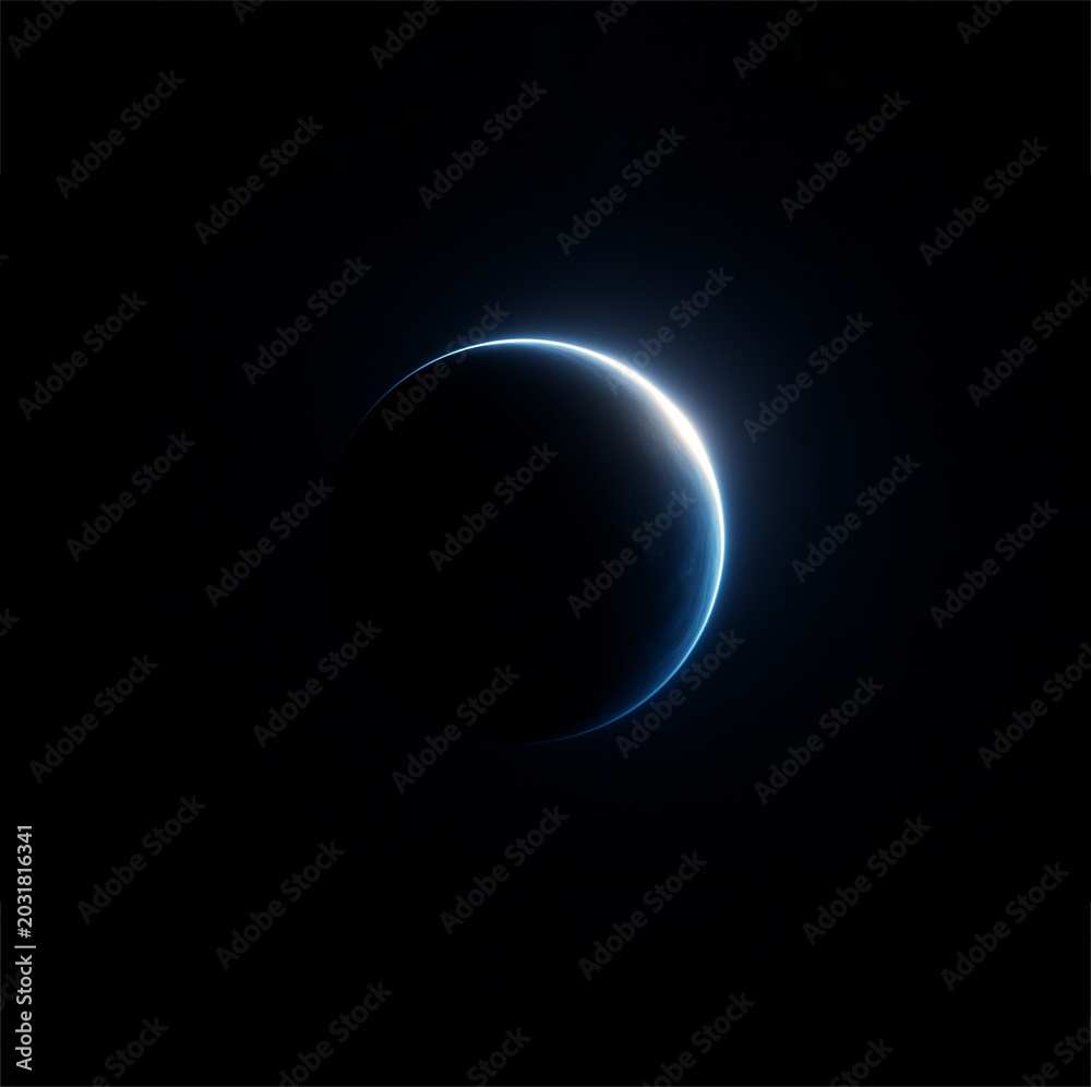 Obraz premium 宇宙 地球 Sunrise over earth Generative AI 