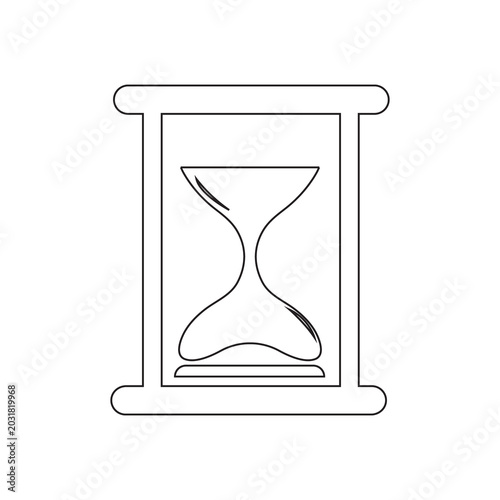 Hourglass Sand Timer Time Vector Illustration Design