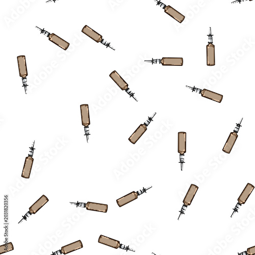 Tableau sur toile pattern allergy nasal spray bottle cartoon