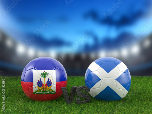 Photos Soccer world cup group C Haiti vs Scotland