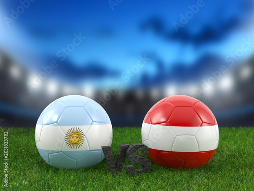 Soccer world cup group J Argentina vs Austria