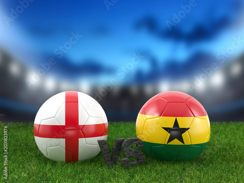 Soccer world cup group L England vs Ghana