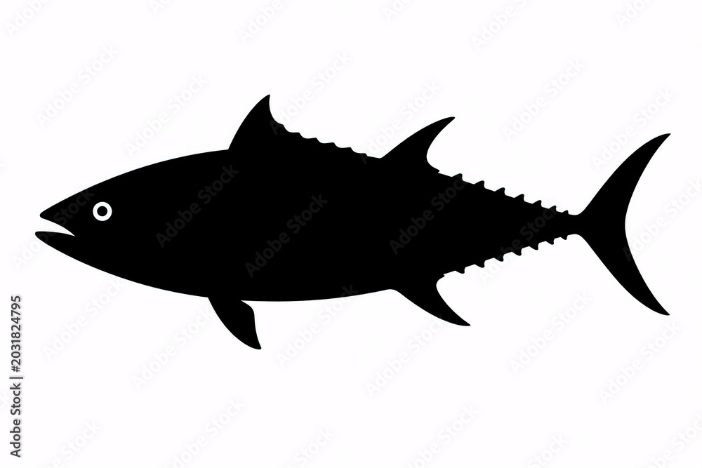 Obraz premium silhouette of a Tuna fish