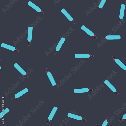 Photography pattern tank diving cylinder cartoon