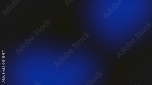 Soft blurry blue light flare animation drifting slowly on a solid black background. Premium motion graphic element and screen overlay for artificial intelligence themes.