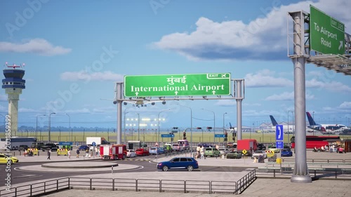 Realistic Airport Arrival Animation