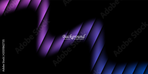 Photography The abstract, deep black background features glowing diagonal lines in various shades of blue and purple crisscrossing the image