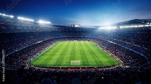football stadium lights with top of view
