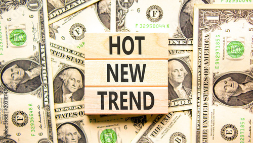 Canvas Print Hot new trend words symbol