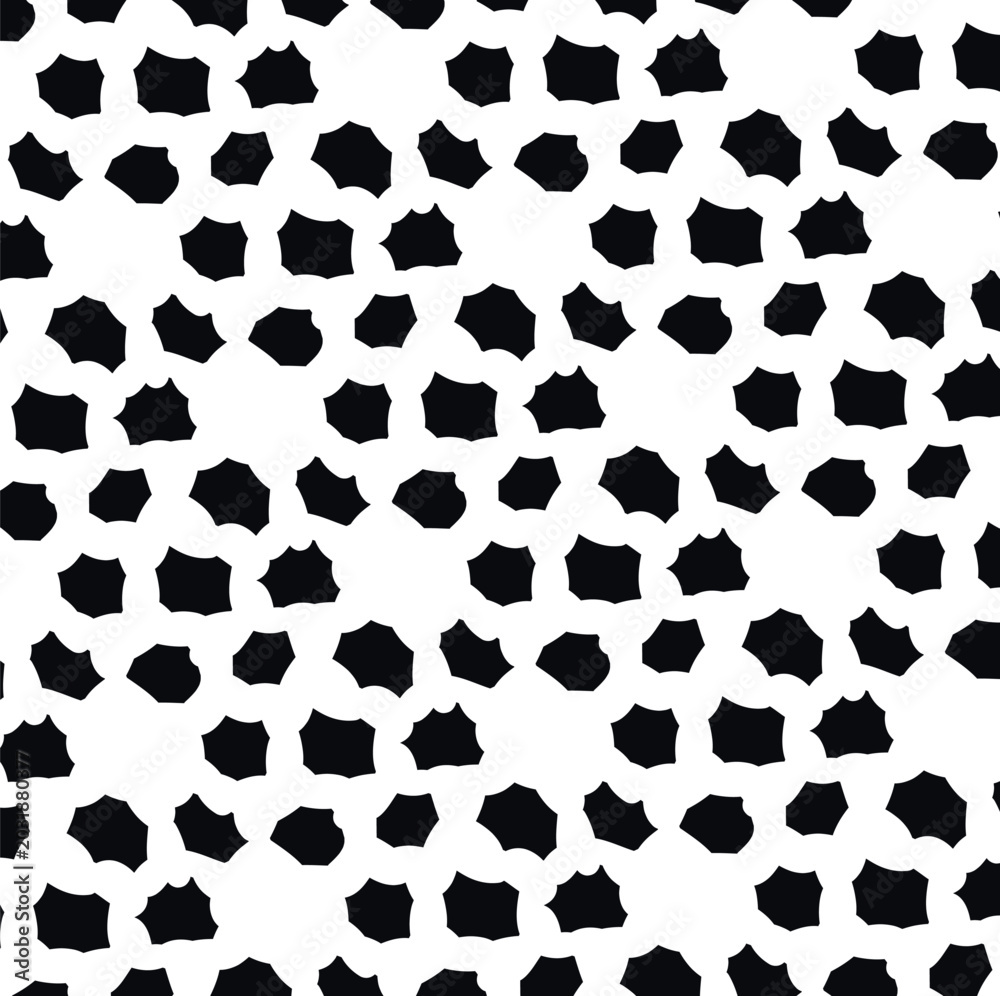 Fototapeta premium Small, pointed spots form the background.