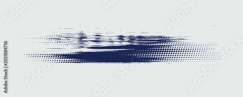 Принти на полотні Abstract halftone wave dots background