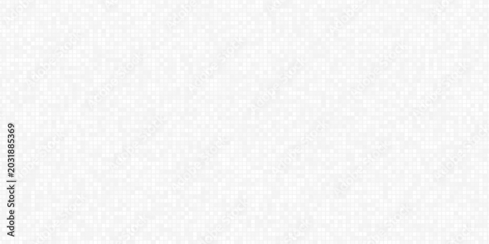 Fototapeta premium Abstract White color random pixel background vector design.