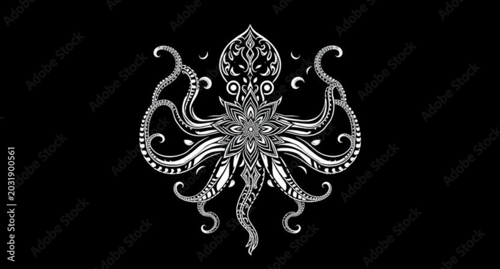Fototapeta premium Golden Eagle Tattoo with Winged Crown and Vintage Gold Silver Ornament Design