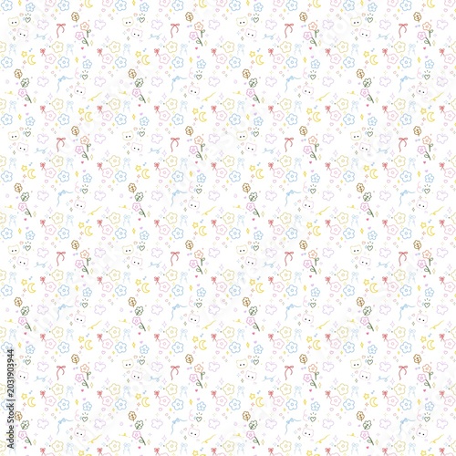 abstract background with confetti