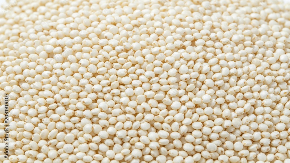 Fototapeta premium Raw white quinoa grains texture