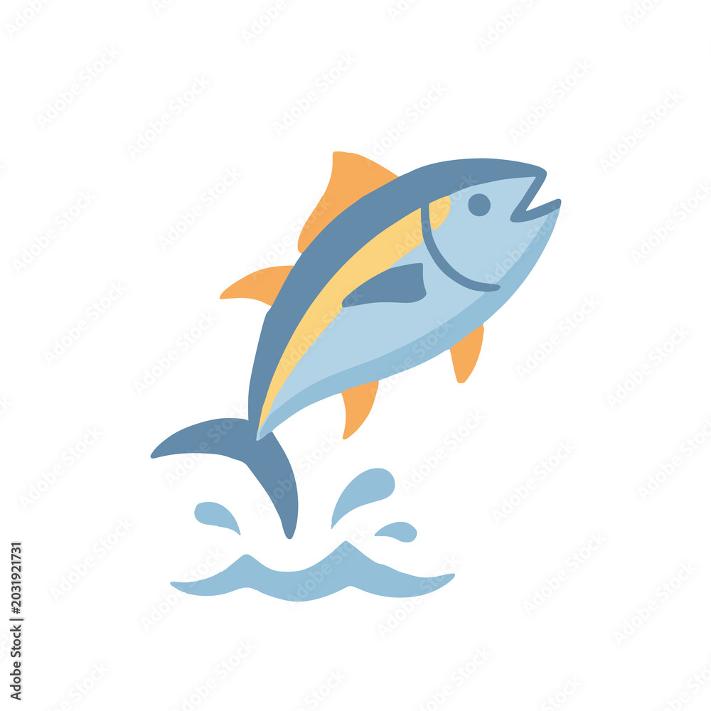 Obraz premium Seafood Mascot Character illustration