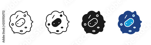 Photos White Cell  icon set multiple style collection