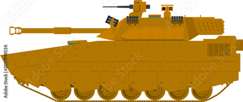 Konstfotografi Amphibious Light tank with Desert Camouflage
