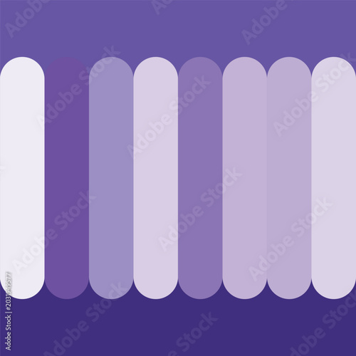 Abstract geometric purple color guide background. Minimalist capsule shape pattern with violet color shades