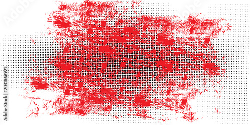 Tableau sur toile Distorted grunge layer error