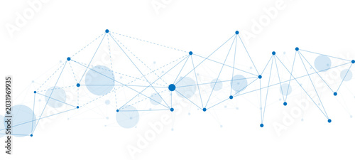 Bild auf Leinwand Vector network connection