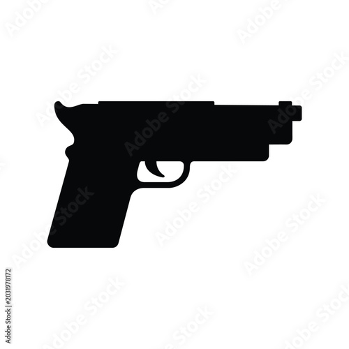 Vector icon design of a weapon silhouette