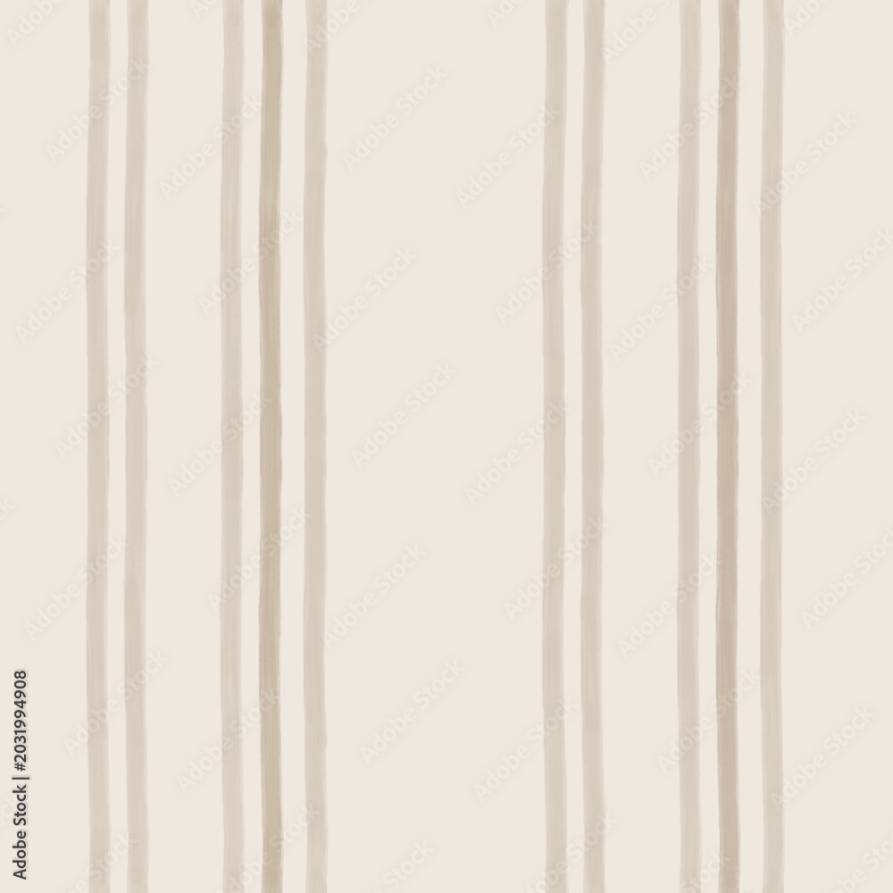 Fototapeta premium Warm Beige Hand Painted Pinstripe Seamless Background