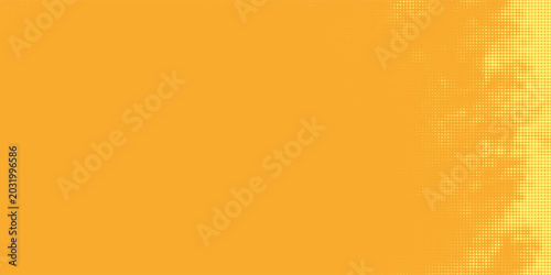 Cuadro en lienzo Yellow orange halftone pattern