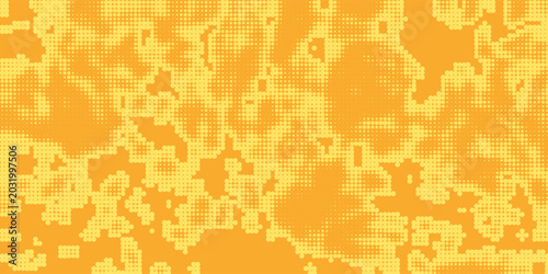Bild auf Leinwand Yellow orange halftone pattern