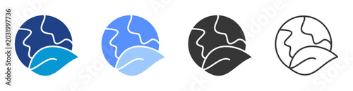 Fotografi ENVIRONMENT icon set multiple style collection