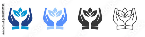 Fotografija CONSERVATION icon set multiple style collection