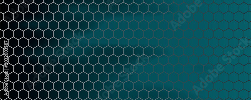 Hexagonal Grid Pattern on Black eps 10.