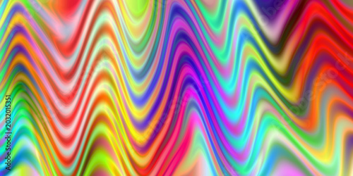 colorful, wavy, electric zigzag pattern