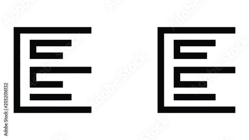 Schilderij op canvas Indent left icon set in outline and solid glyph style vector
