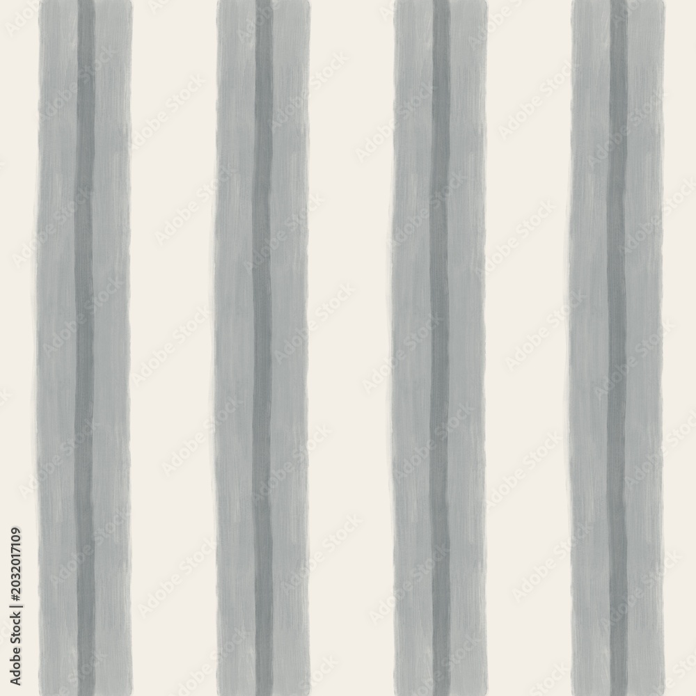 Fototapeta premium Luxury Blue Grey Painterly Vertical Stripe Seamless Pattern