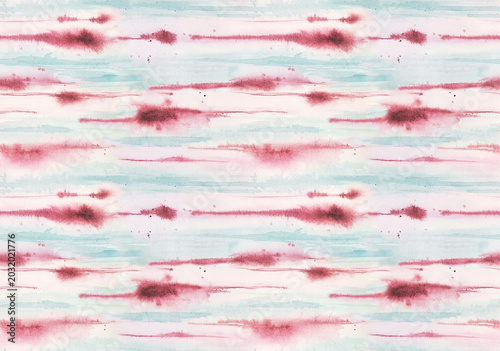 Coral Waves Watercolor