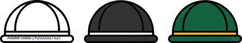 Foto Bowler hat vector illustration showing classic fashion and accessory concept for