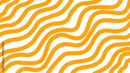 Foto Abstract orange wavy lines pattern isolated on transparent background, graphic design element with a fluid, organic feel and a vibrant, cheerful mood