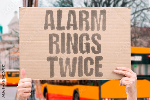 фотографія "Alarm Rings Twice" Broken sleep ruins daily momentum