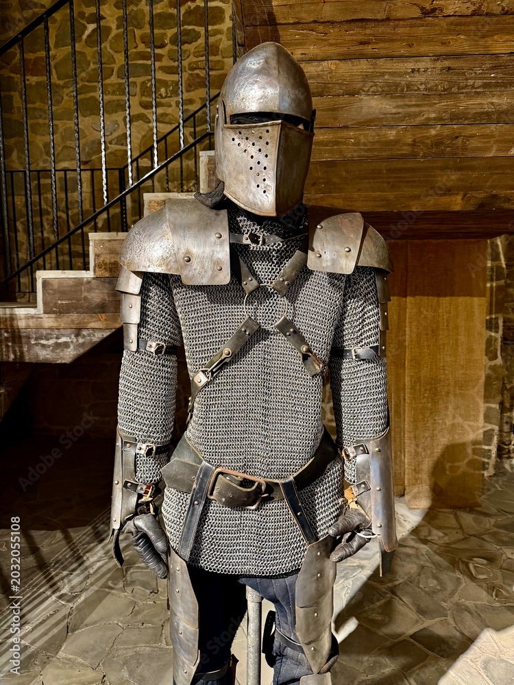 Naklejka premium medieval knight in armor
