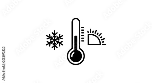 thermometer on white background
